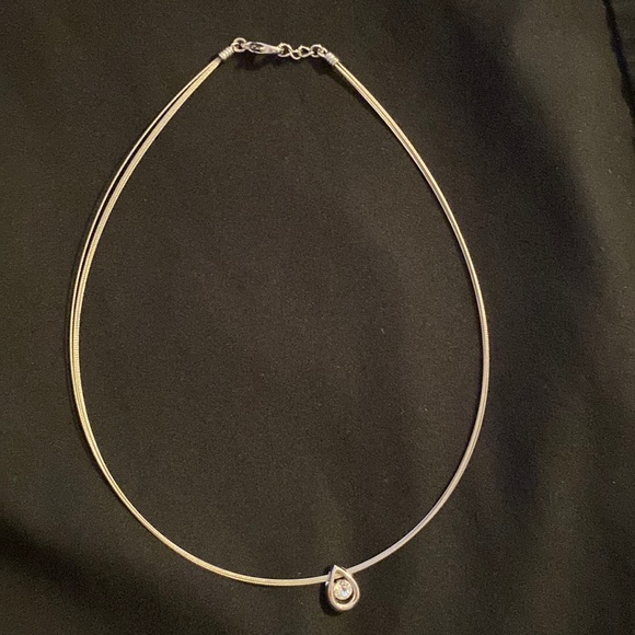 Pendant Necklace with Crystal Stone - Picture 1 of 2